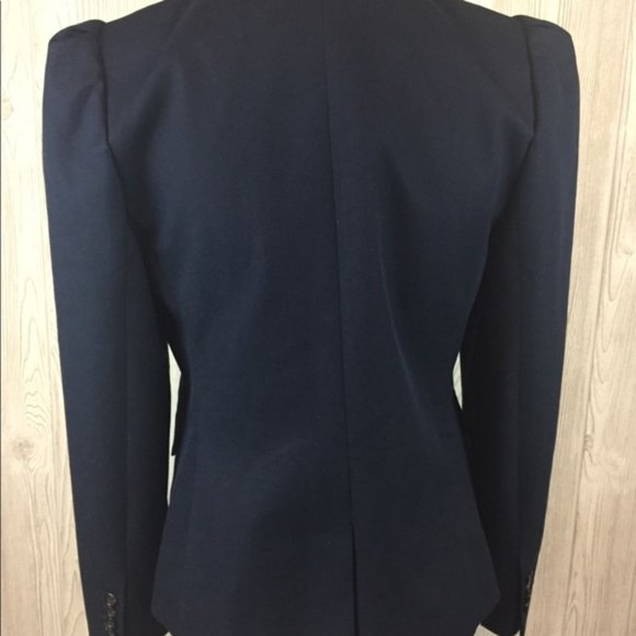 J Crew Navy Cotten Blend Blazer - Picture 6 of 8